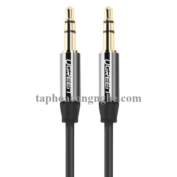 Ugreen 30551 0.5M màu Đen Cáp âm thanh 2 đầu 3.5mm dương mạ vàng AV139 30030551